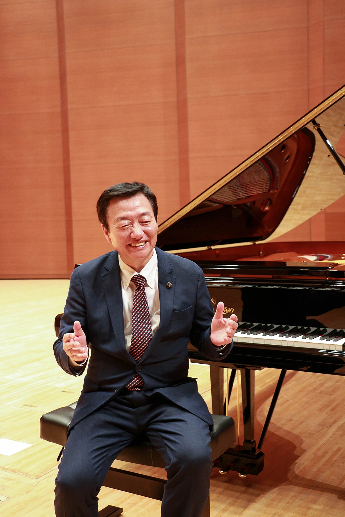 高松市大西市長とカワイSK-EX